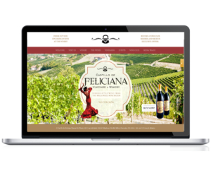 An image of the website for Castillo de Feliciana, designed by Axess Web Design
