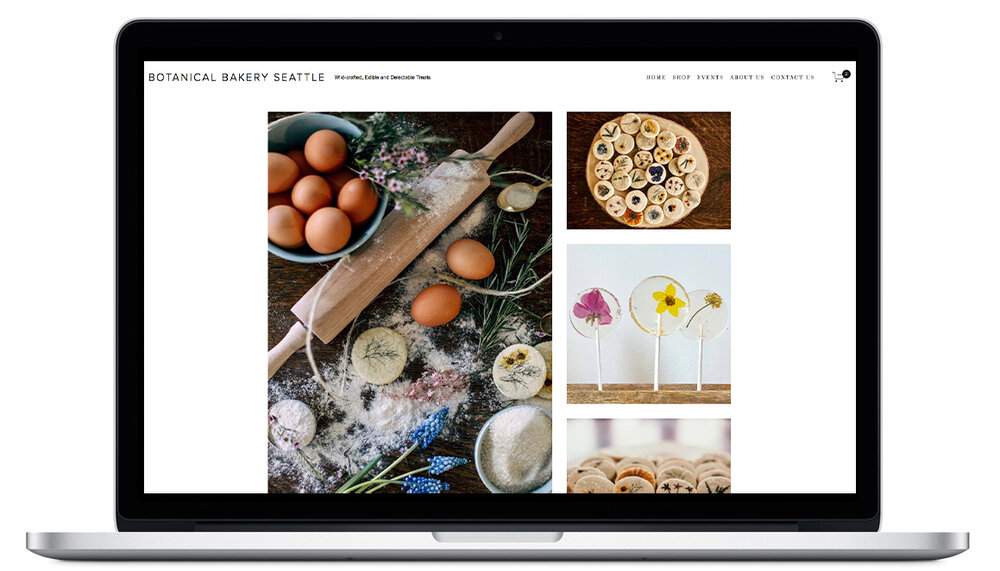 Botanical Bakery Seattle website designed by Axess Web Design