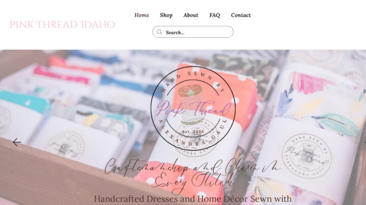 Picture of custom dress maker website in Coeur d’Alene.