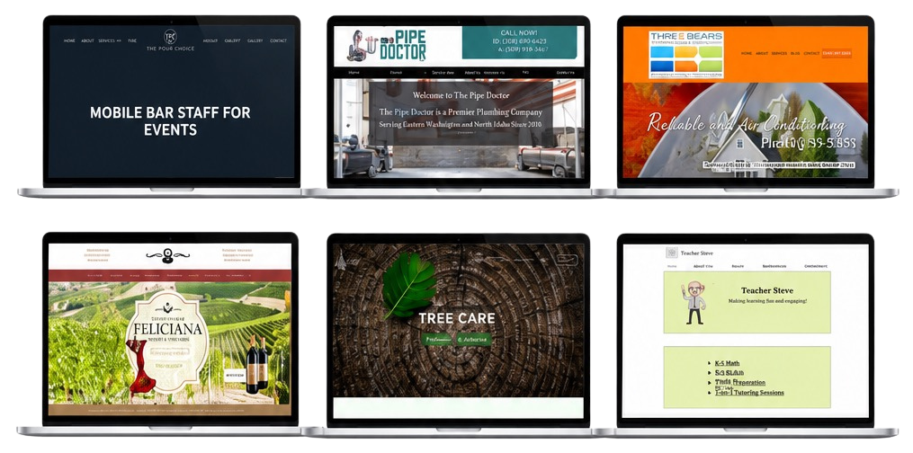 Small business website design Post Falls Idaho — Axess Web Design example